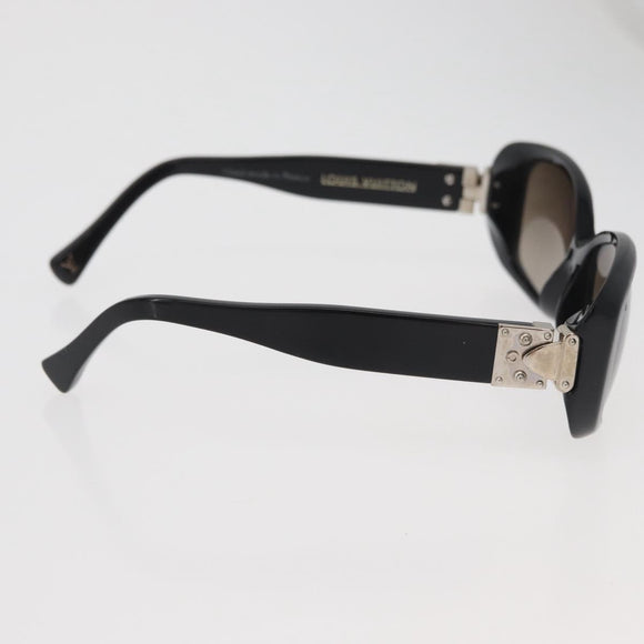 LOUIS VUITTON Spson Sunglasses plastic Black LV Auth BA13232