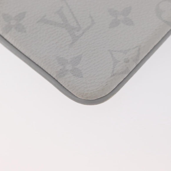 LOUIS VUITTON Monogram Zippe do Pouch PM Täschchen Weiß M67809 LV Auth BA13233