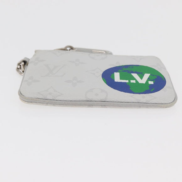 LOUIS VUITTON Monogram Zippe do Pouch PM Täschchen Weiß M67809 LV Auth BA13233