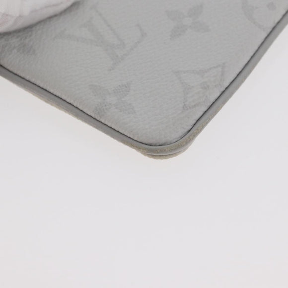 LOUIS VUITTON Monogram Zippe do Pouch PM Täschchen Weiß M67809 LV Auth BA13233
