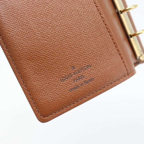 LOUIS VUITTON Monogram Agenda PM Day Planner Cover R20005 LV Auth BA13235