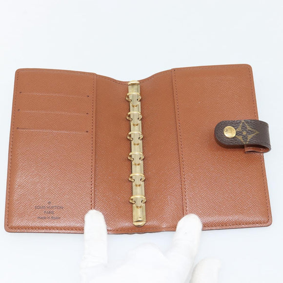 LOUIS VUITTON Monogram Agenda PM Day Planner Cover R20005 LV Auth BA13235