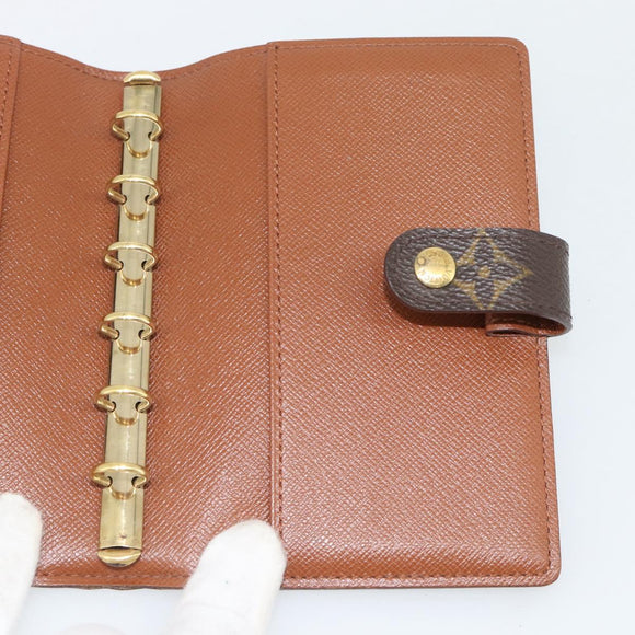 LOUIS VUITTON Monogram Agenda PM Day Planner Cover R20005 LV Auth BA13235