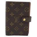 LOUIS VUITTON Monogram Agenda PM Day Planner Cover R20005 LV Auth BA13235-2