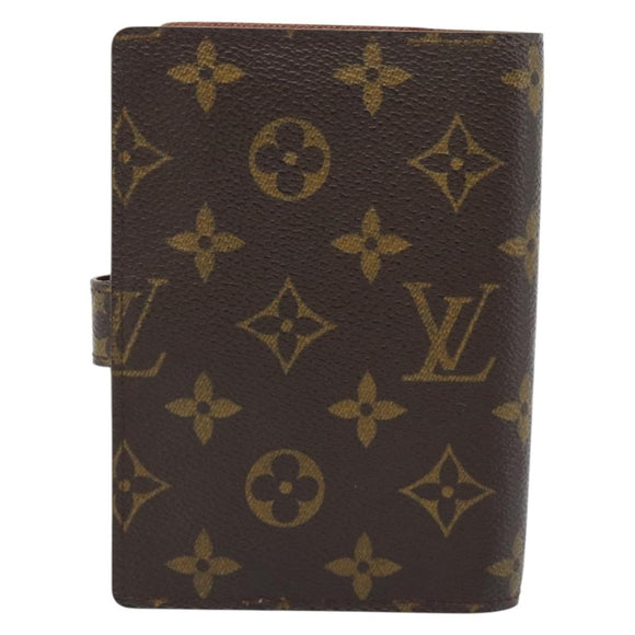 LOUIS VUITTON Monogram Agenda PM Day Planner Cover R20005 LV Auth BA13235