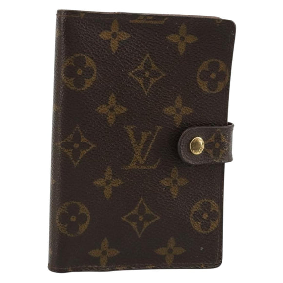 LOUIS VUITTON Monogram Agenda PM Day Planner Cover R20005 LV Auth BA13236