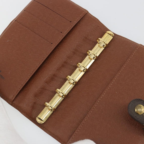 LOUIS VUITTON Monogram Agenda PM Day Planner Cover R20005 LV Auth BA13236