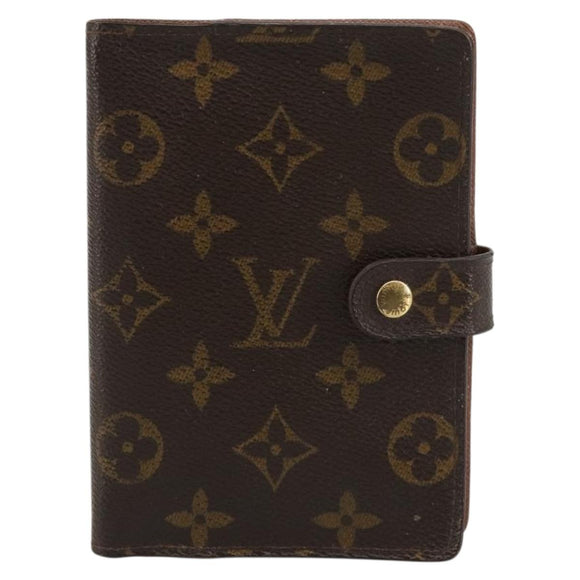 LOUIS VUITTON Monogram Agenda PM Day Planner Cover R20005 LV Auth BA13236