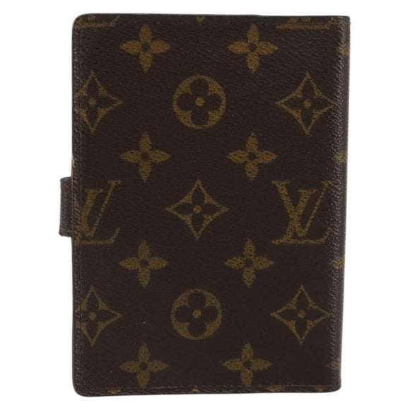 LOUIS VUITTON Monogram Agenda PM Day Planner Cover R20005 LV Auth BA13236