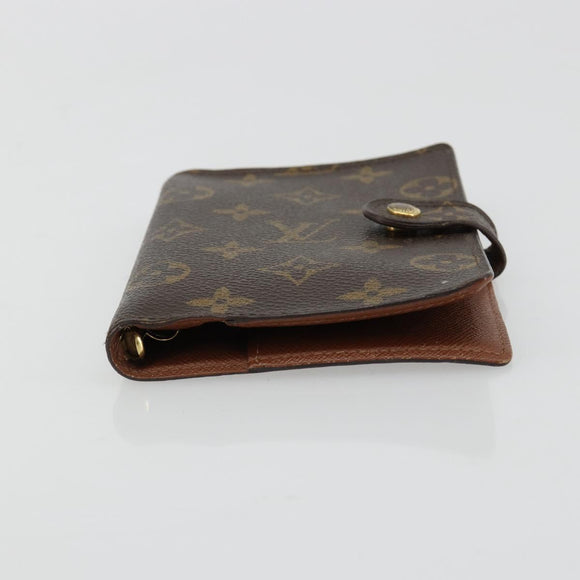 LOUIS VUITTON Monogram Agenda PM Day Planner Cover R20005 LV Auth BA13236