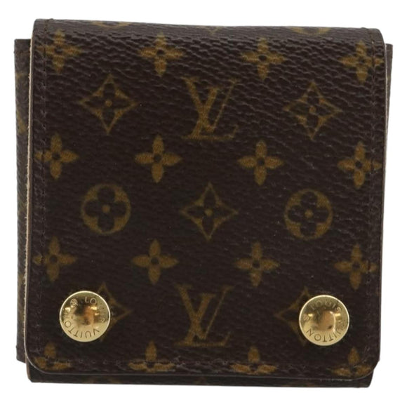 LOUIS VUITTON Monogram Jewelry case Jewelry Box LV Auth BA13237