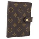 LOUIS VUITTON Monogram Agenda PM Day Planner Cover R20005 LV Auth BA13241-1