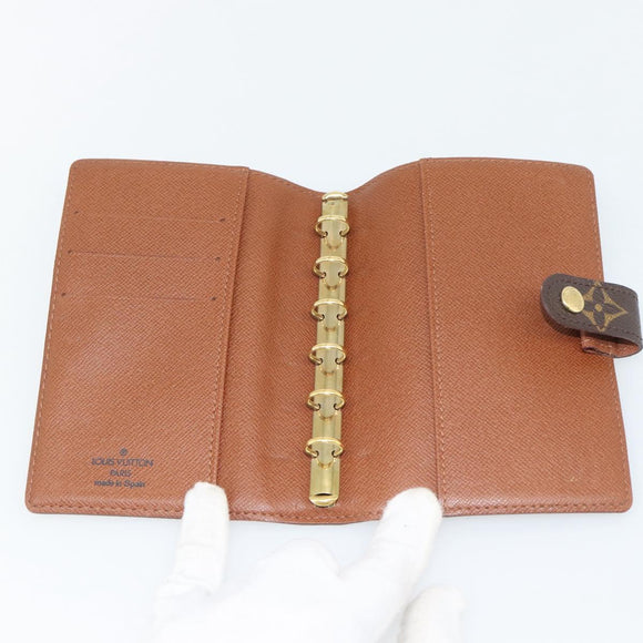 LOUIS VUITTON Monogram Agenda PM Day Planner Cover R20005 LV Auth BA13241