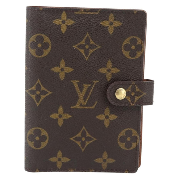 LOUIS VUITTON Monogram Agenda PM Day Planner Cover R20005 LV Auth BA13241