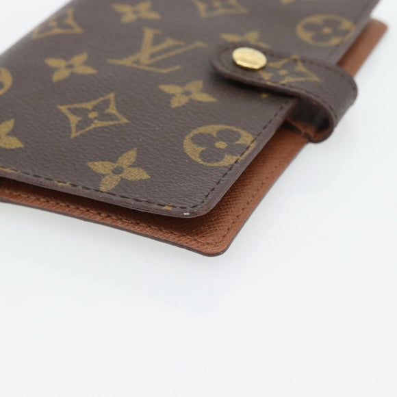 LOUIS VUITTON Monogram Agenda PM Day Planner Cover R20005 LV Auth BA13241