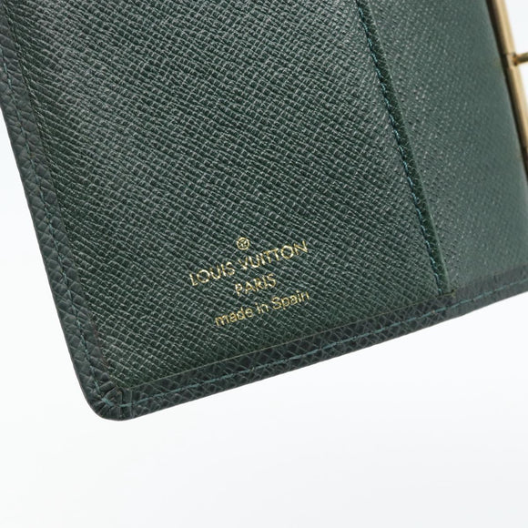 LOUIS VUITTON Taiga Agenda PM Tagesplaner-Hülle Epicea R20424 LV Auth BA13243