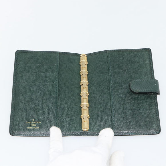 LOUIS VUITTON Taiga Agenda PM Tagesplaner-Hülle Epicea R20424 LV Auth BA13243
