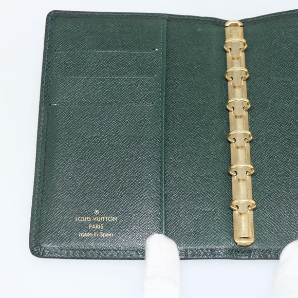 LOUIS VUITTON Taiga Agenda PM Tagesplaner-Hülle Epicea R20424 LV Auth BA13243