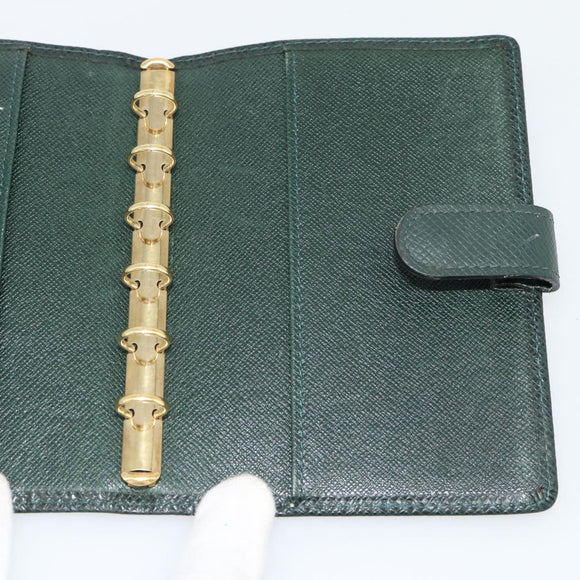LOUIS VUITTON Taiga Agenda PM Tagesplaner-Hülle Epicea R20424 LV Auth BA13243