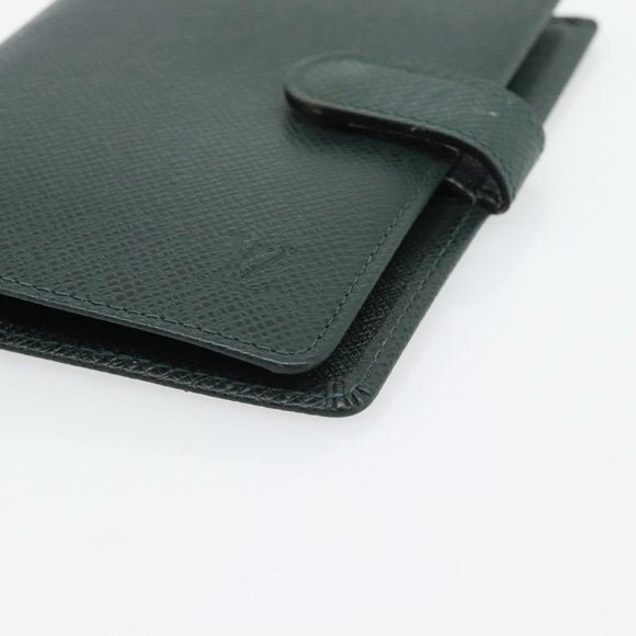 LOUIS VUITTON Taiga Agenda PM Tagesplaner-Hülle Epicea R20424 LV Auth BA13243