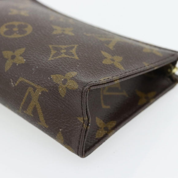 LOUIS VUITTON Monogram Poche Toilette 15 Pouch M47546 LV Auth BA13244