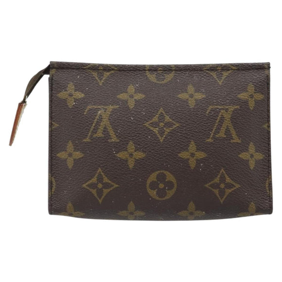 LOUIS VUITTON Monogram Poche Toilette 15 Pouch M47546 LV Auth BA13244