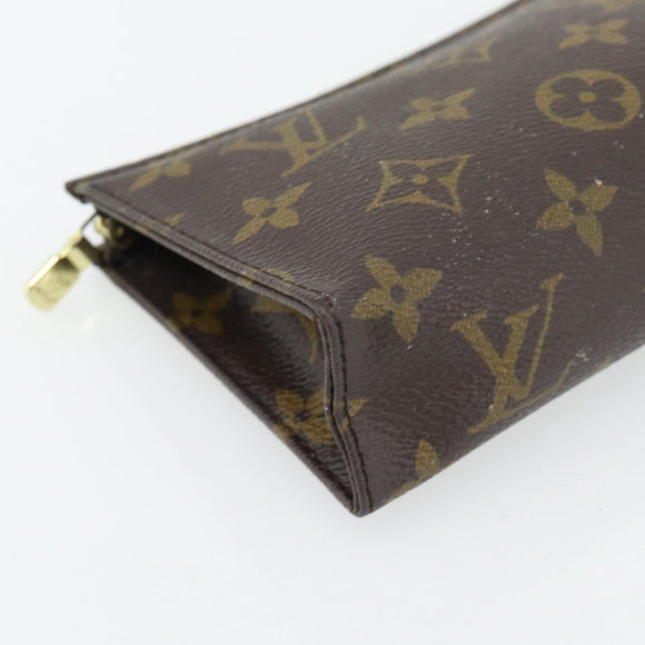 LOUIS VUITTON Monogram Poche Toilette 15 Pouch M47546 LV Auth BA13244