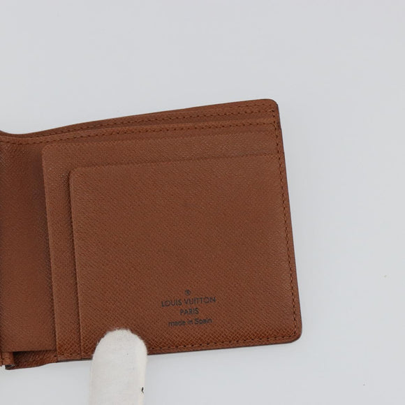 LOUIS VUITTON Monogram Portemonnaie Bier Karten Kredit M61652 LV Auth BA13245