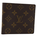 LOUIS VUITTON Monogram Portemonnaie Bier Karten Kredit M61652 LV Auth BA13245-1