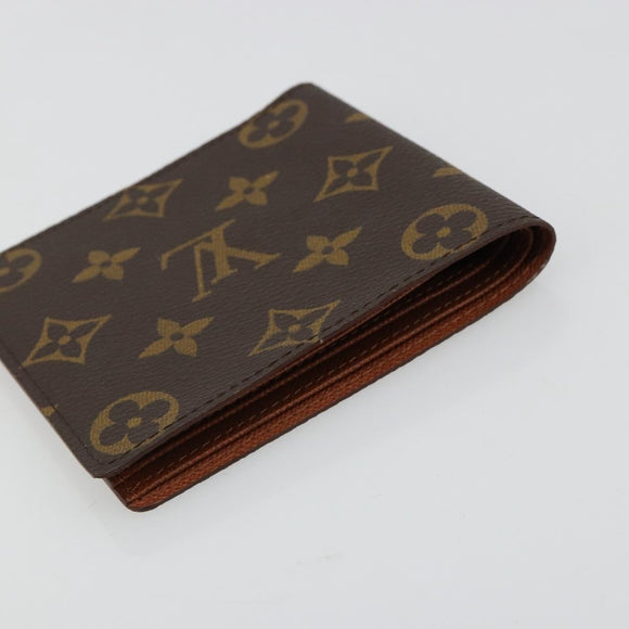 LOUIS VUITTON Monogram Portemonnaie Bier Karten Kredit M61652 LV Auth BA13245