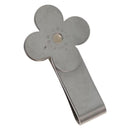 LOUIS VUITTON Money Clip metal Silver LV Auth BA13246-1