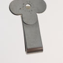 LOUIS VUITTON Money Clip metal Silver LV Auth BA13246-4