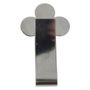 LOUIS VUITTON Money Clip metal Silver LV Auth BA13246-5