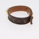 LOUIS VUITTON Monogram Charm Metall 2er Set Gold LV Auth BA13247-4