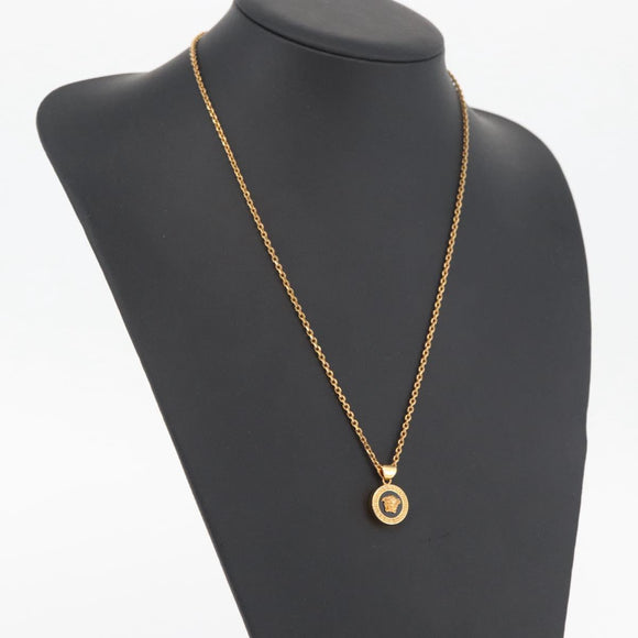Gianni Versace Medusa Ketting metaal Goud Auth BA13251