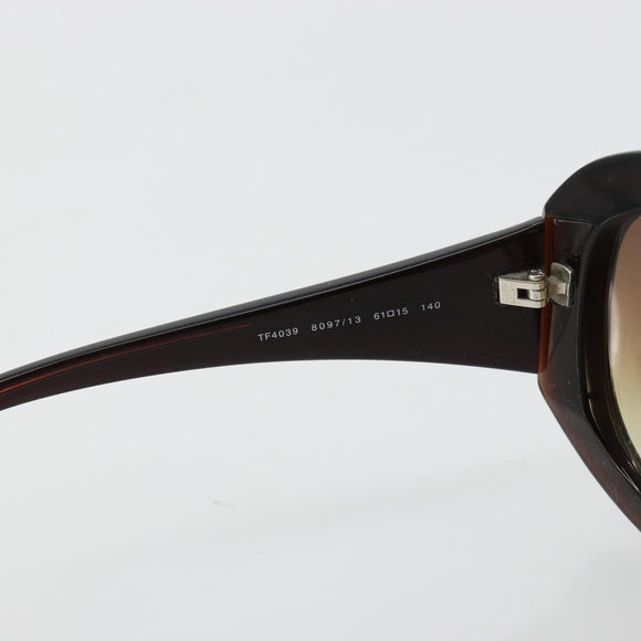 TIFFANY&Co. Sunglasses plastic Brown Auth BA13256