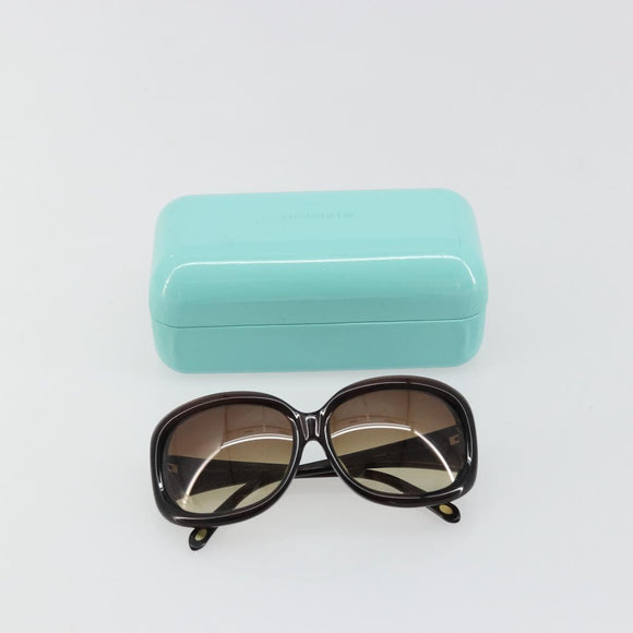 TIFFANY&Co. Sunglasses plastic Brown Auth BA13256