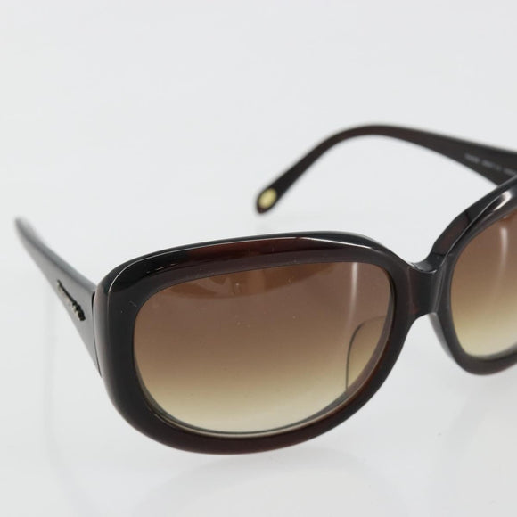 TIFFANY&Co. Sunglasses plastic Brown Auth BA13256