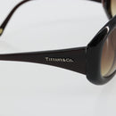 TIFFANY&Co. Sunglasses plastic Brown Auth BA13256-8
