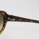 GUCCI Zonnebril met Schildpadpatroon Kunststof Bruin Zilver Auth BA13261-10