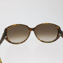 GUCCI Zonnebril met Schildpadpatroon Kunststof Bruin Zilver Auth BA13261-3