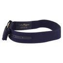 Salvatore Ferragamo Vara Ribbon Ceintuur Canvas 29.5"" Paars Goud Auth BA13266-3