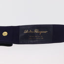 Salvatore Ferragamo Vara Ribbon Ceintuur Canvas 29.5"" Paars Goud Auth BA13266-7