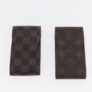 LOUIS VUITTON Monogram Damier Ebene Etui Sigarettenkoker 4 Set LV Auth BA13268-13