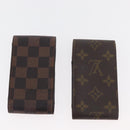 LOUIS VUITTON Monogram Damier Ebene Etui Sigarettenkoker 4 Set LV Auth BA13268-14