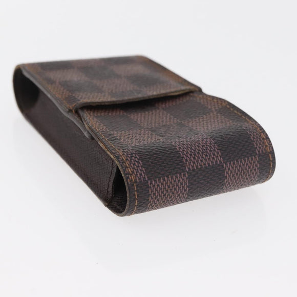 LOUIS VUITTON Monogram Damier Ebene Etui Sigarettenkoker 4 Set LV Auth BA13268