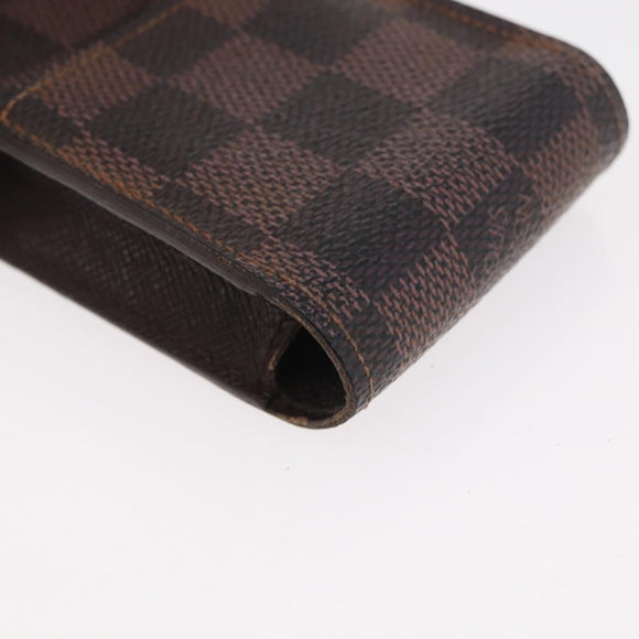LOUIS VUITTON Monogram Damier Ebene Etui Sigarettenkoker 4 Set LV Auth BA13268