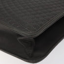 BALLY Quilted Hand Bag Leather Gray Gold Auth BA1327-16