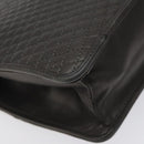 BALLY Quilted Hand Bag Leather Gray Gold Auth BA1327-17