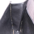 BALLY Quilted Hand Bag Leather Gray Gold Auth BA1327-20